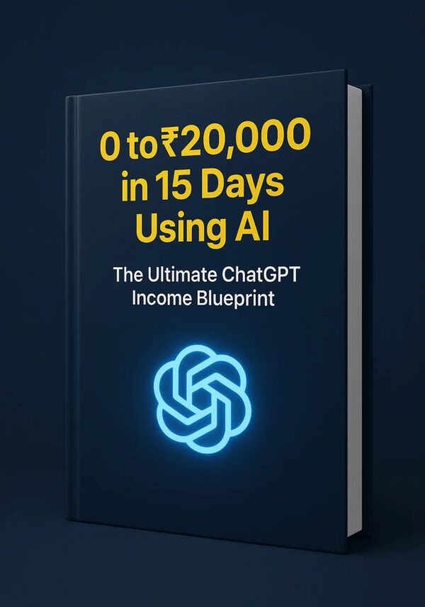 ₹0 to ₹20,000 in 15 Days Using AI: The Ultimate ChatGPT Income Blueprint