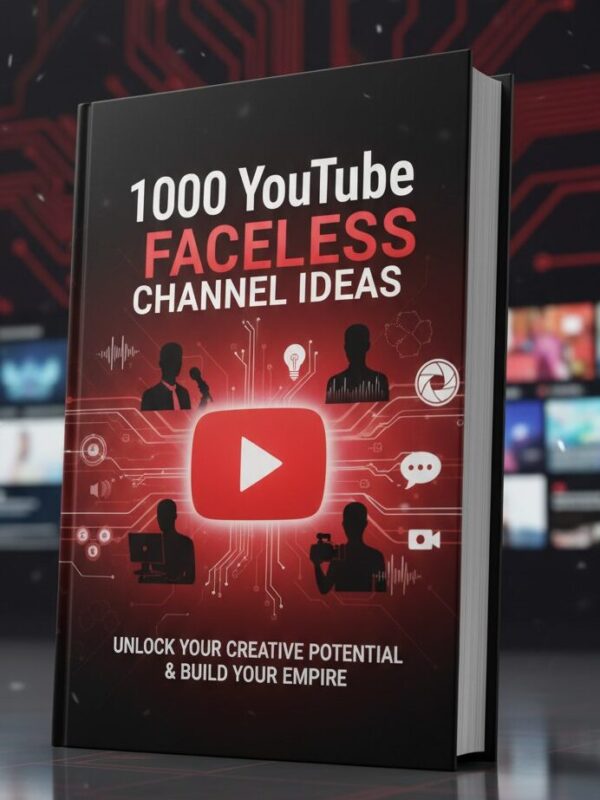 1000 Youtube Faceless Channel Ideas